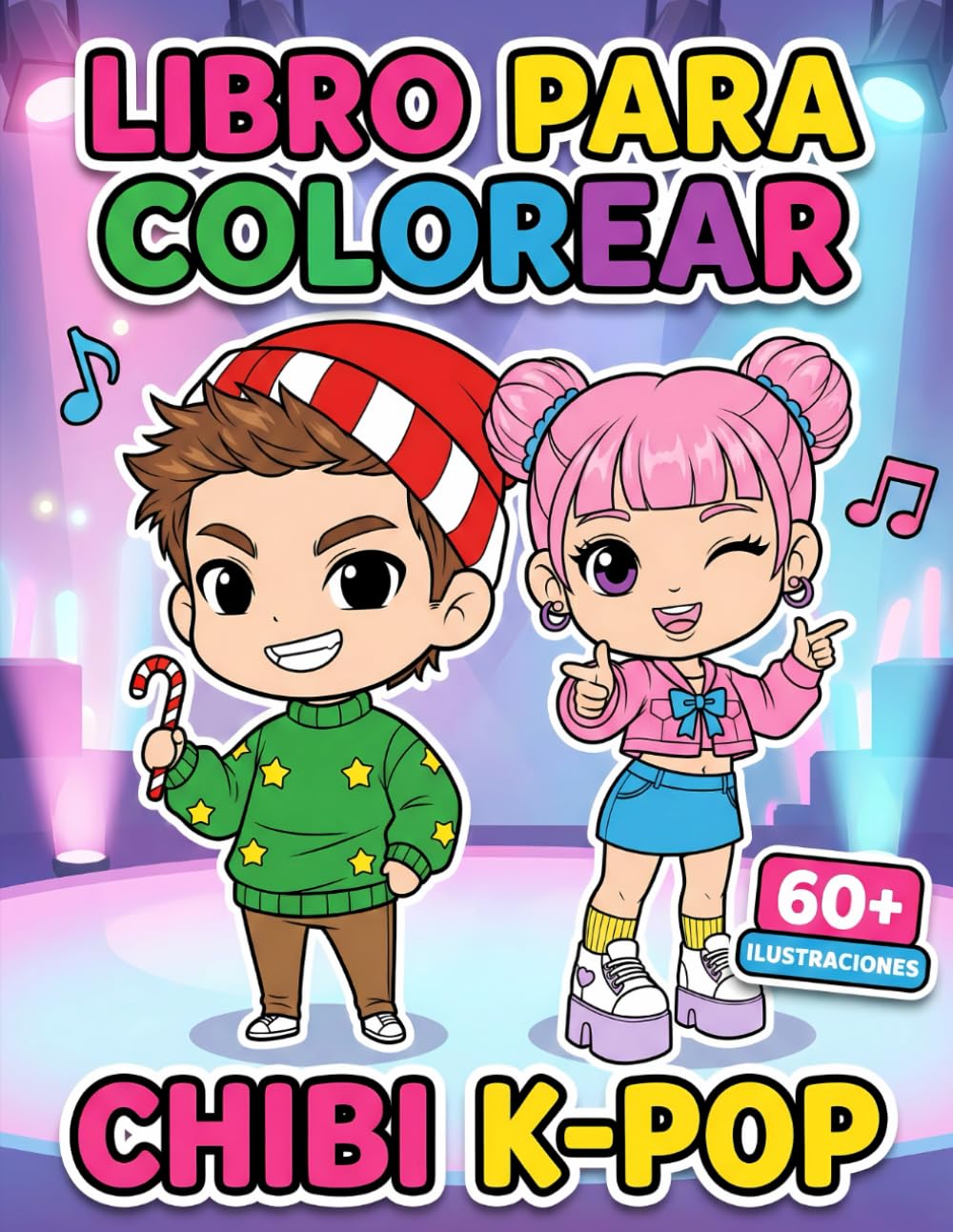 Libro para Colorear Chibi K-Pop: Colección De 60+ Dibujos Encantadores Para Niños Y Teens – Ideal Para Desconectar Y Disfrutar Coloreando