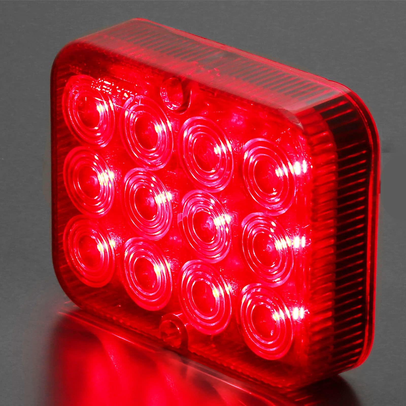 12/24V LED Rear Trailer Fog Lights Red,12LEDs Fog Lamps 2.4w,Led Fog Lights For Car Van,Fog Lights LED Trailer Rear Tail Light LED Waterproof for RV Caravan Tractor Truck Lorry E-mark