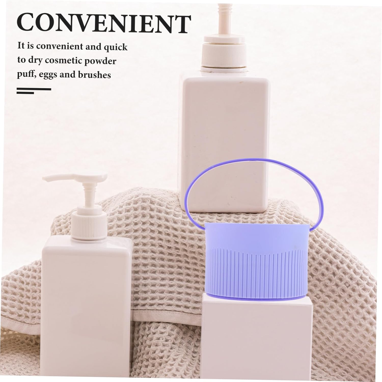 Cabilock Silicone Makeup Brush Cleaner Holder Drying Bowl for Makeup Brushes Travel Organizer