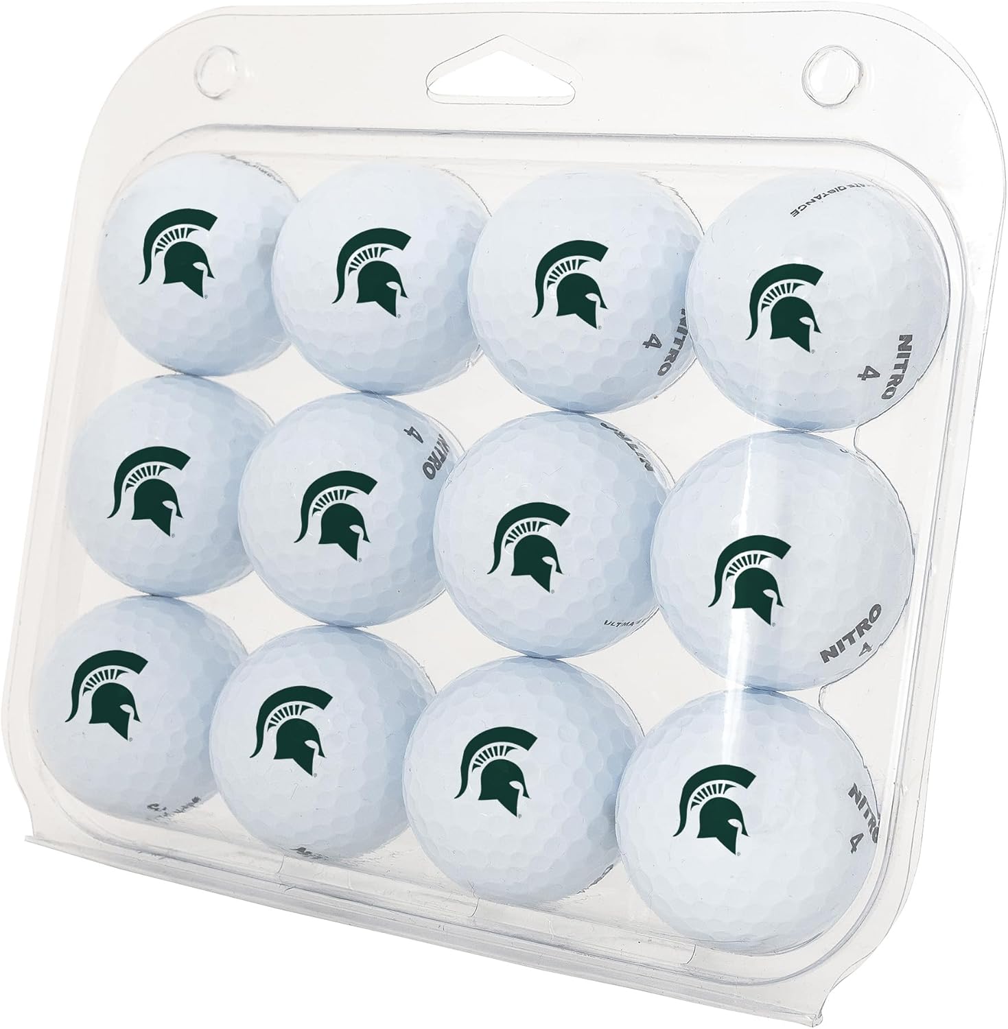 Desert Cactus Michigan State University Golf Balls 12 Pack – MSU Spartans Full Color Dozen – Officially Licensed Sport Team Accessory (Design B)
