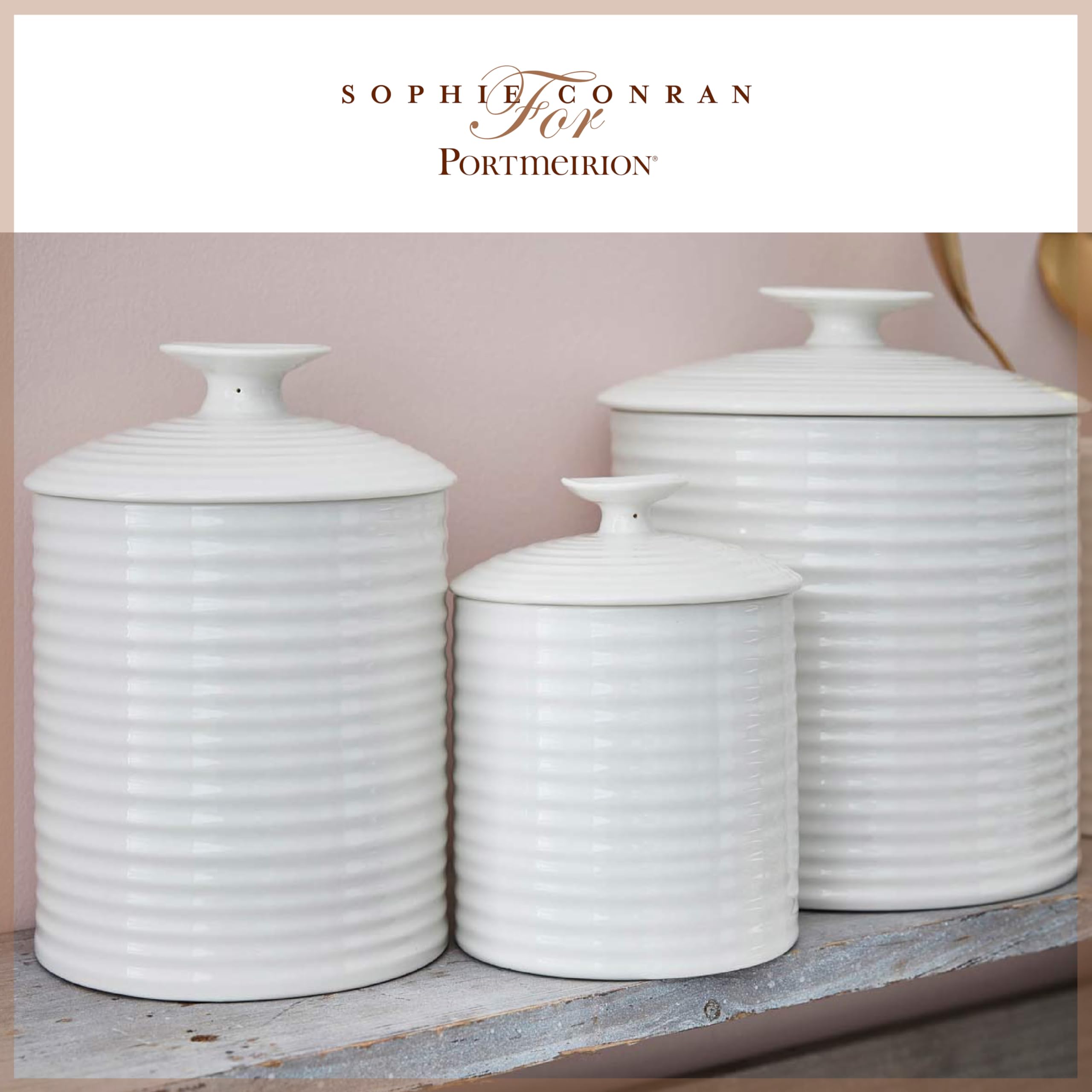 Portmeirion Home & Gifts Sophie Conran Cannister (bianco, uno)