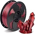 Metal Wine Red PETG Filament 1.75mm High Intensity 3D Printer Filament, 1kg (2.2lbs) Spool Toughness Enhanced Metallic PETG 3D Printing Filament Beginner Friendly