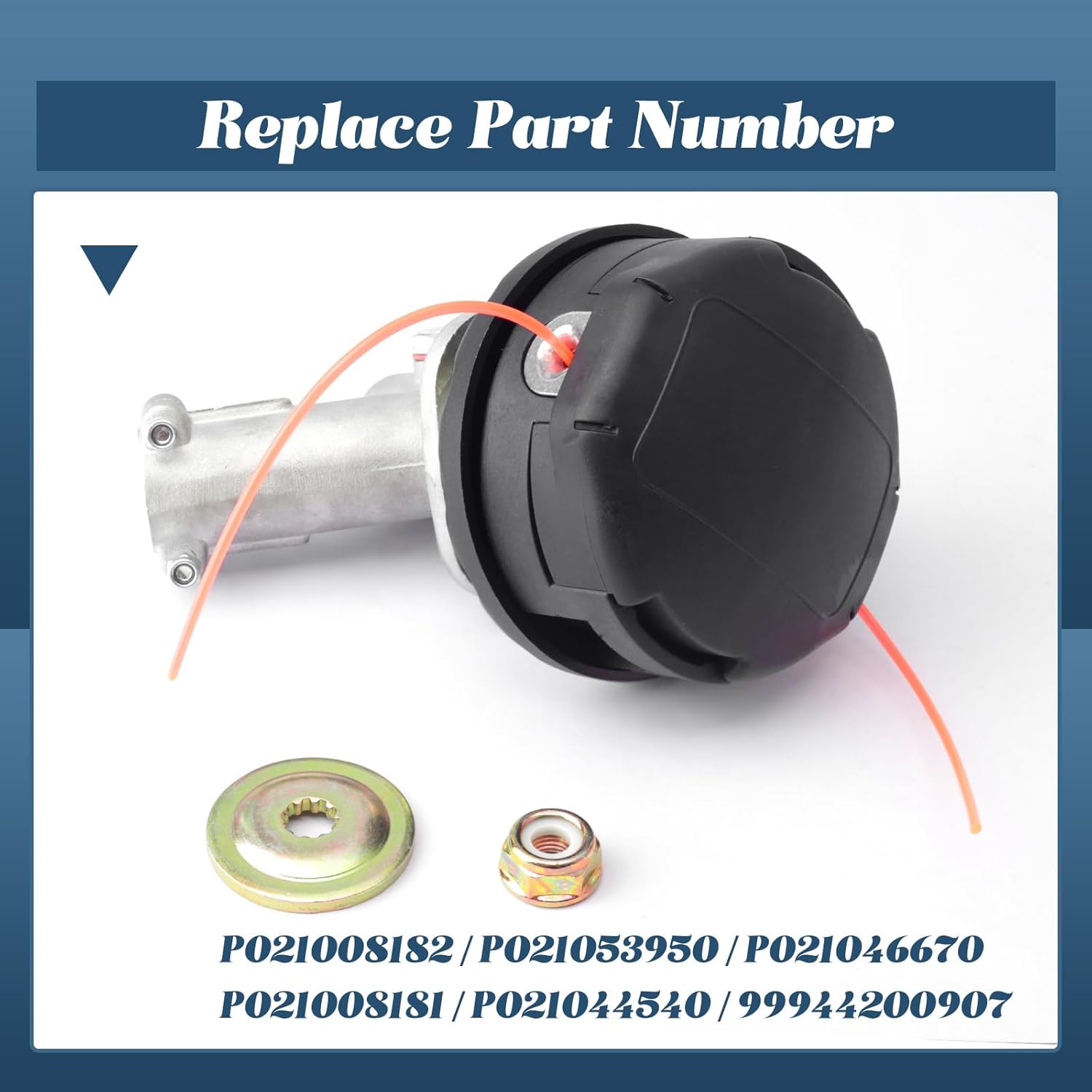 P021008182 Trimmer Gear Head Gearbox Head Replacement for Echo SRM-225 SRM-225i SRM-2620 SRM-3020 SRM-225U SRM-266U SRM-280U for Weed Eater Brush Cutter Replace 99944200907 P021053950