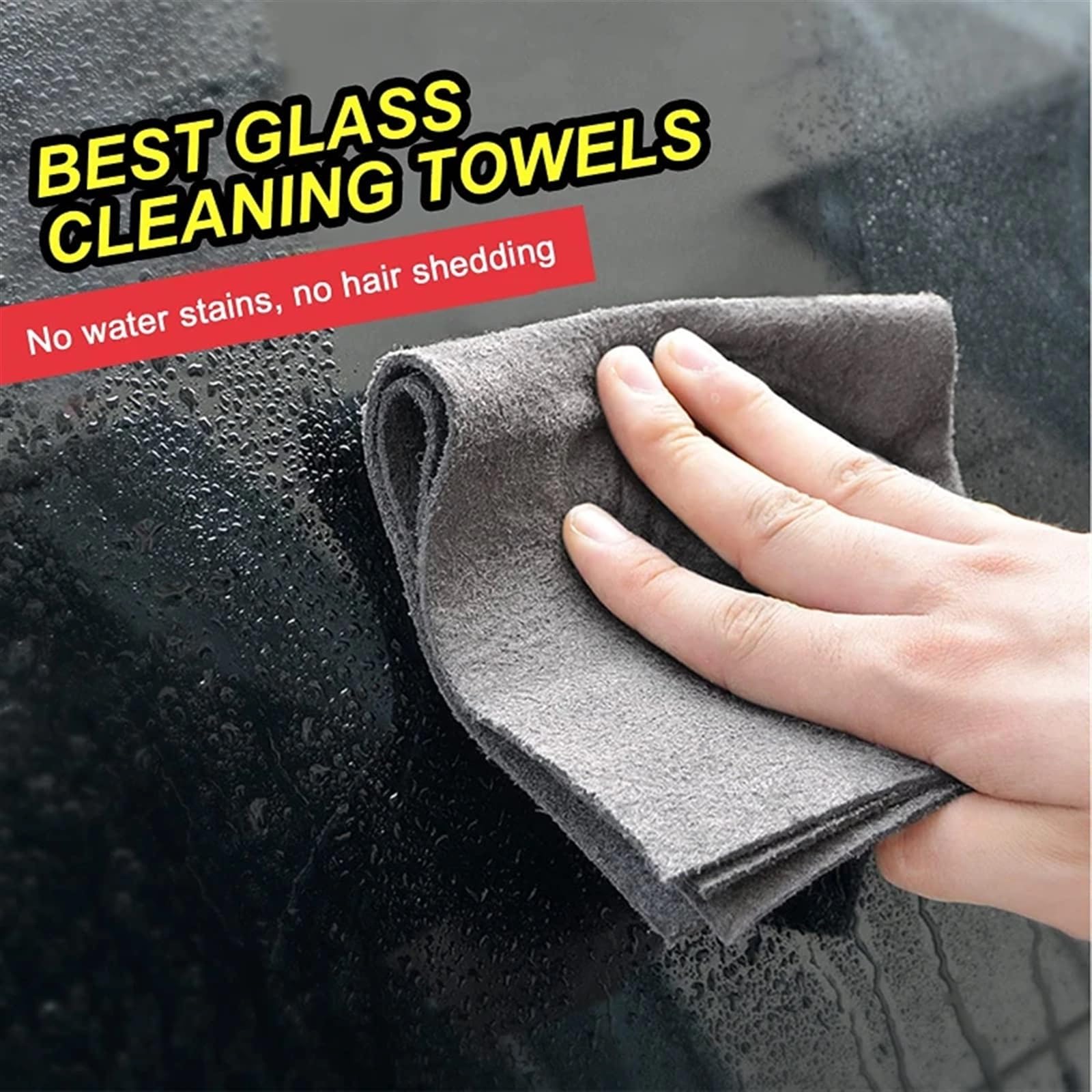 Lappen 1/2/5Pcs Verdicktes Magisches Reinigungstuch Wiederverwendbare Keine Spuren Waschen Glas Wischen Lumpen Auto Fenster Spiegel polieren Lappen Küche Handtuch(40x50cm,5pcs)