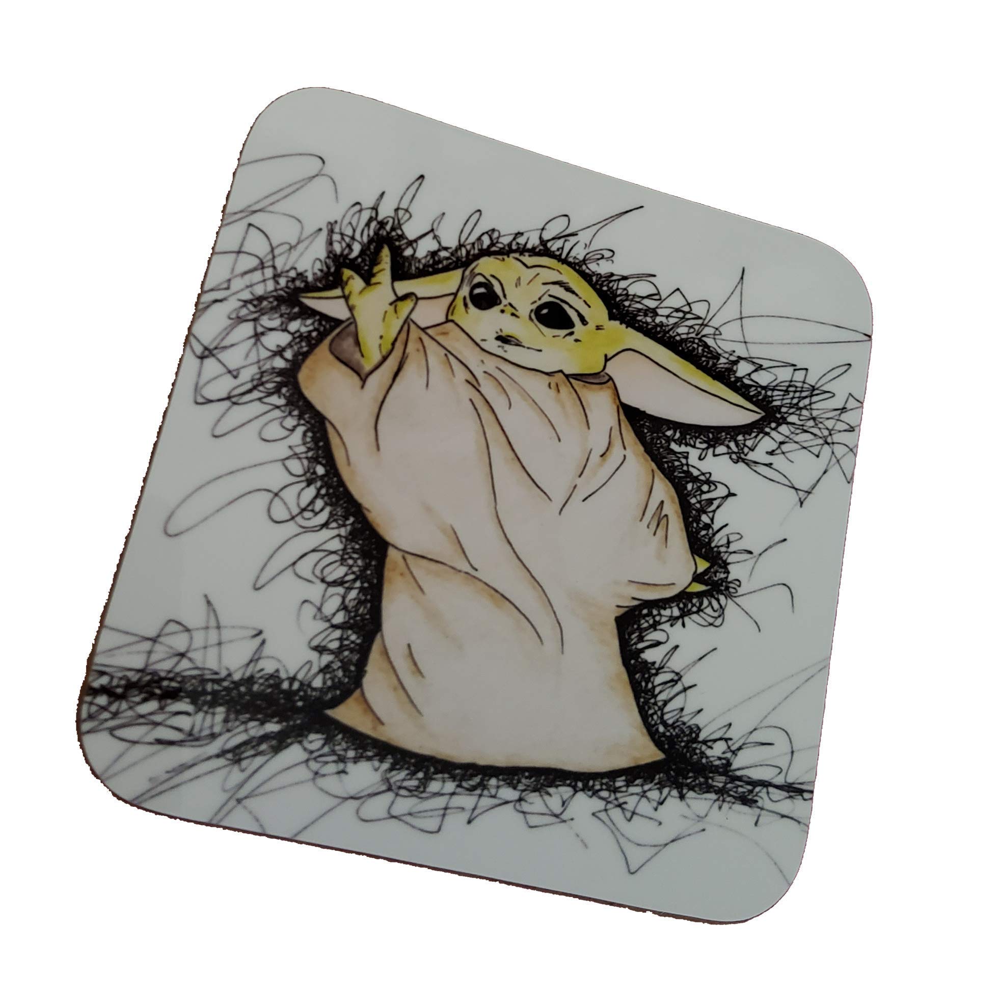 The Child (Baby Yoda, Grogu) Coaster from original artwork