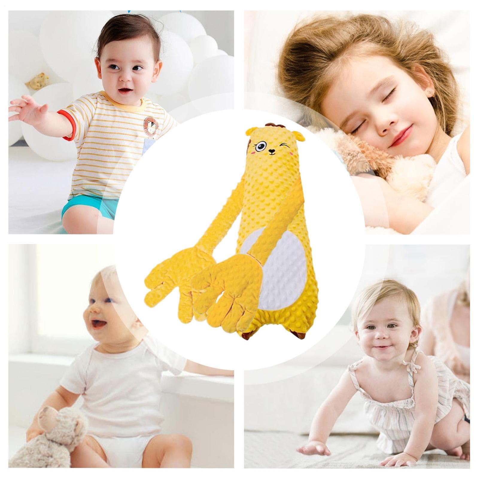 Baby-Kissen, Sanfte Wärmekompresse, Komfort: 73 X 28 X 15 Cm, Intelligente Babybett-Schnuller Mit Heißkompresse In Giraffenform, Elektrisches Plüschkissen Mit Klatschender Handfläche, Multi-Mode-Beruh