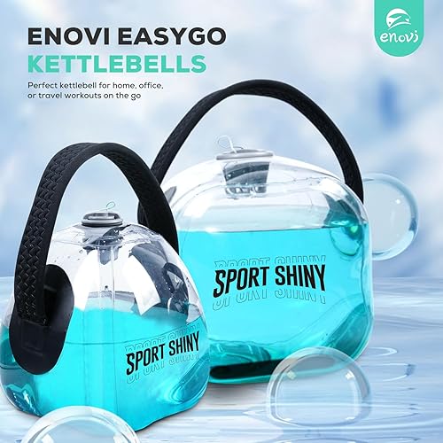 Miniatura 2 de EasyGo - Pesa rusa plegable rellena de agua, pesas rusas ajustables