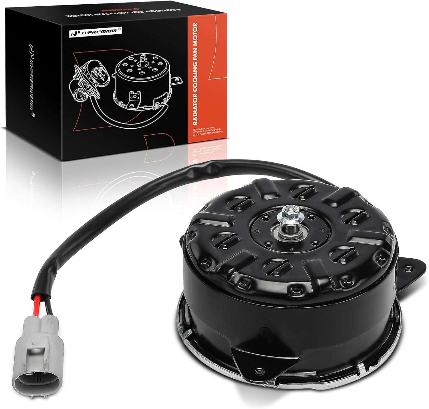 A-Premium Cooling Fan Motor Compatible with Toyota Camry 1998-2004, Highlander 2001-2003, Sienna 1998-2003, Avalon 2000-2004, Solara 2000-2003 & Lexus ES300, GS300, GS400, GS430, IS300, RX300