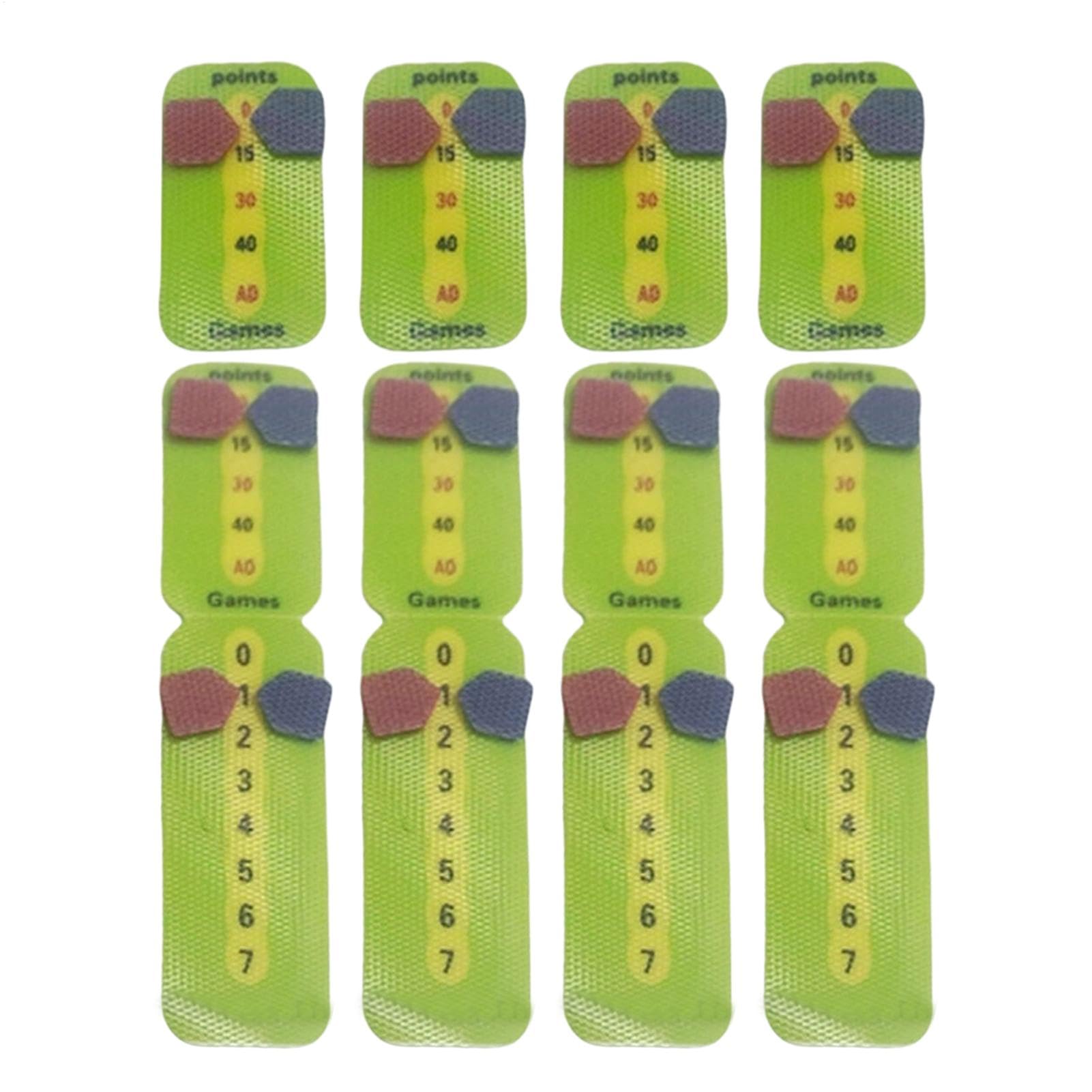 Portador de puntuación de tenis portátil, Portador de puntuación de tenis para raqueta | Marcador de puntos de pádel para pala - Fácil de rasgar sin pegamento Pickleball Score Scoreboard Gadgets compa