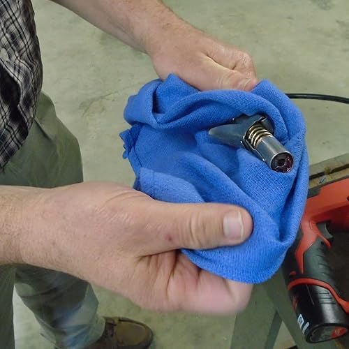 Miniatura 5 de Texas Ragtime Blue Huck Towels - Toallas de tela de grado industrial a granel, limpieza multiusos, manchas para mecánicos de automóviles, limpieza,