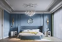 Vista 89 de Dimoon 236''x17.7'' White Thicken Peel and Stick Wallpaper Contact Paper Modern Self Adhesive Wall Paper Removable Renter Friendly Textured Solid