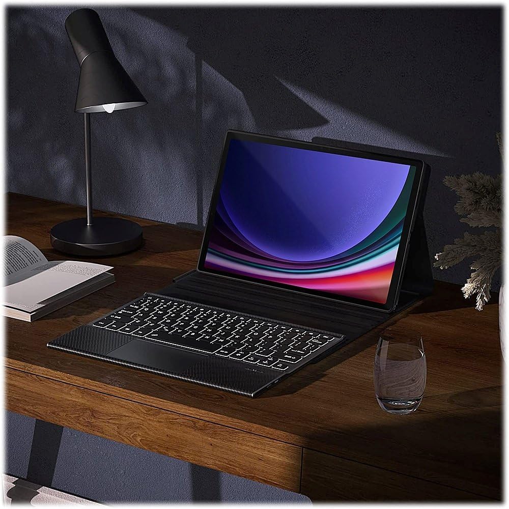 Sahara - Navigate Series Case with TrackPad for Galaxy Tab S10+, Tab S9+, and Tab S9 FE+, Black (TB00335)