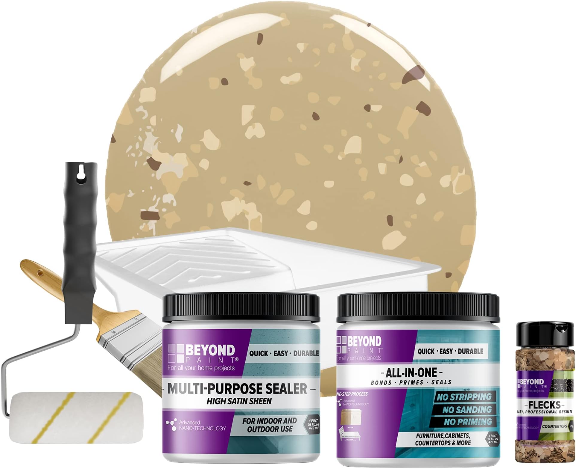 Beyond Paint Countertop Makeover Refinishing Kit, Khaki