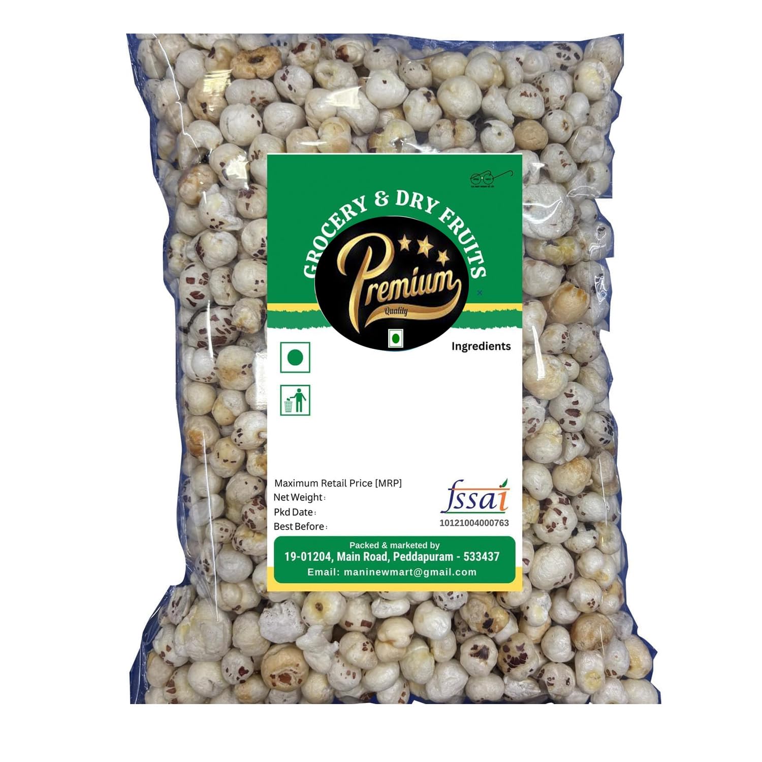 Phool Makhana, Premium Small Size, 1 kg Pack of 4, 250g Each-image-35