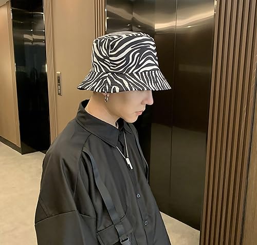 Miniatura 10 de Sombrero de pescador con estampado de animales, sombreros de sol reversibles, plegable, gorra de pesca para mujeres y hombres