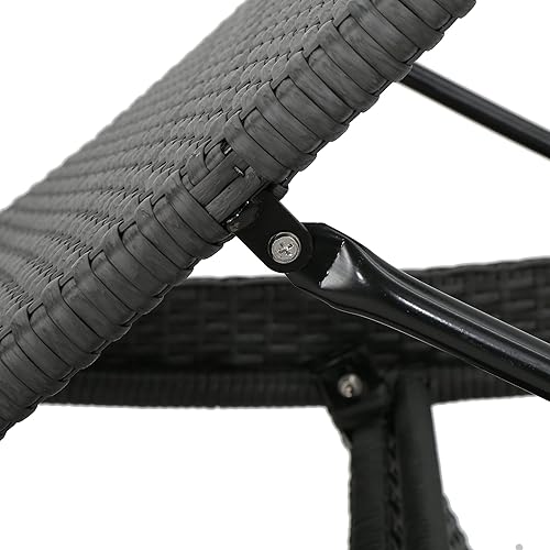 Miniatura 6 de Juego de sillas ajustables chaise lounge Lakeport para exteriores, individual, gris