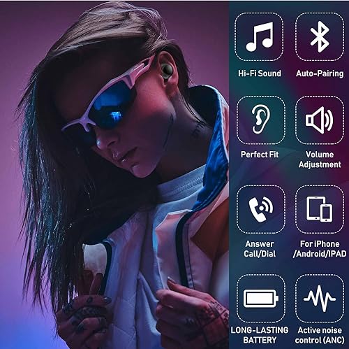 Miniatura 3 de UrbanX Street Buds Plus para Motorola Moto G20 - Auriculares inalámbricos verdaderos con controles manos libres (funda de carga inalámbrica