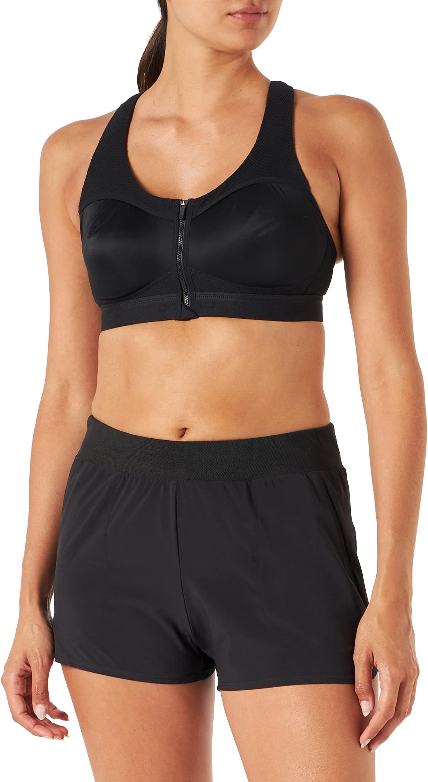 ODLO Women's Bustier Sports Bra Front Closure - High Sports