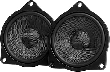 Harman Kardon FIT 4SF Coaxial Car Speakers Set of 2 10 cm 4 Inches 45W RMS / 360W Peak 4 Ohm Impedance 200Hz - 8kHz - Retrofit Solution for Door Speaker and Dashboard