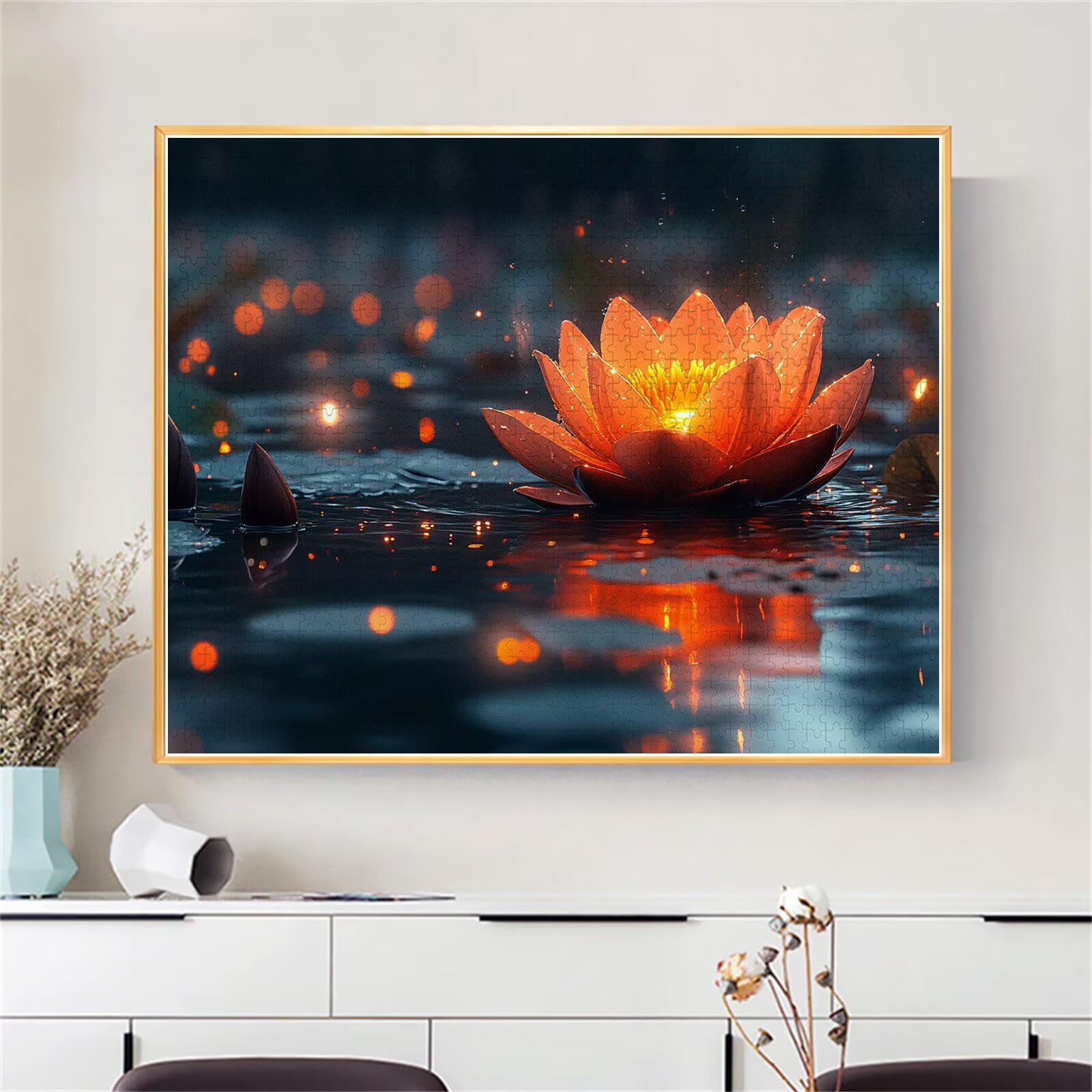 Puzzle Lotus dla dorosłych i dzieci, 5000 elementów, Impossible Klasyczne puzzle, trudne marzenie od 8, 9, 10 lat, dla dziewcząt i chłopców, sztuka Educa, do dekoracji i prezentów, 105 x 156 cm, t-457