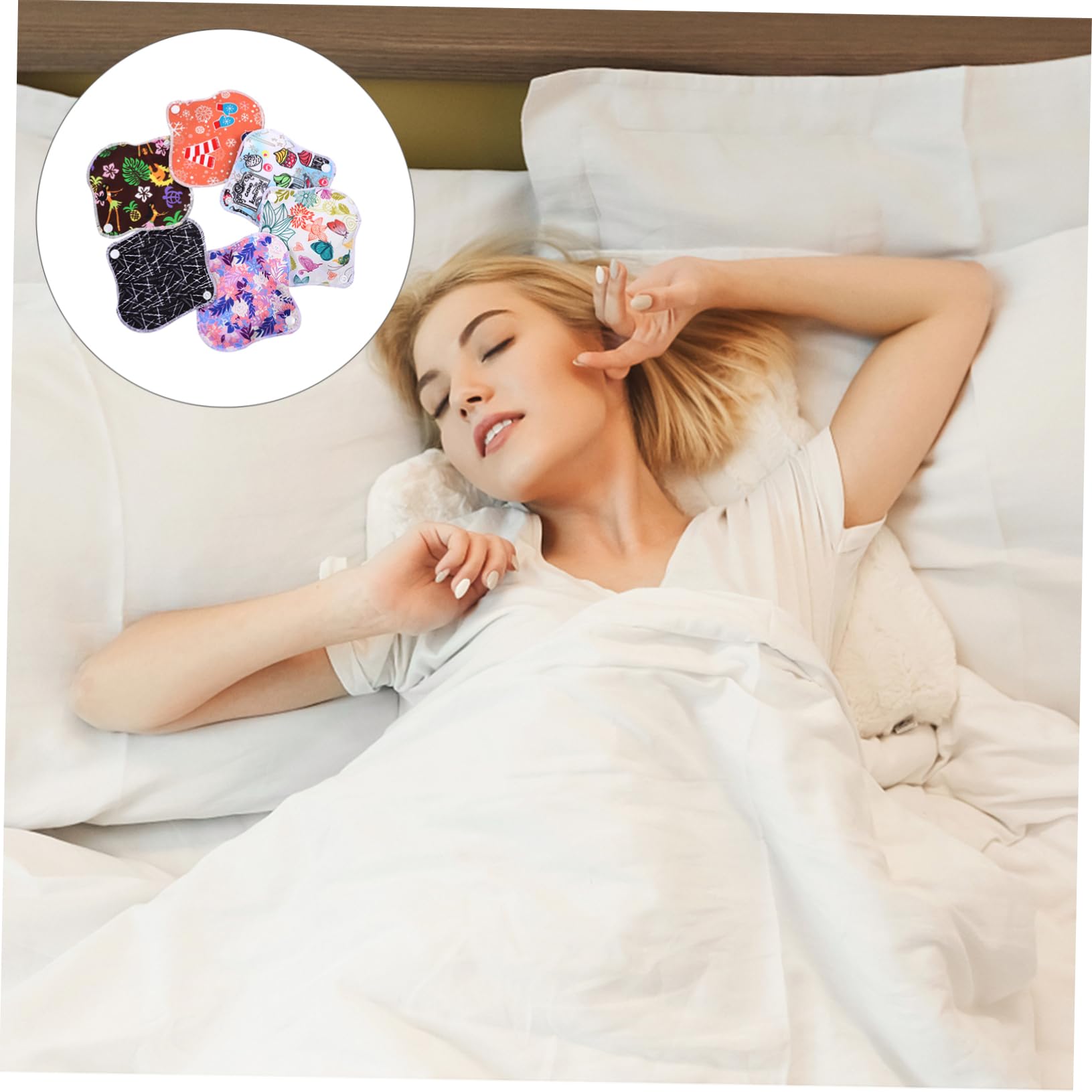 Beavorty 2 Set assorbente stoffa biologico abito mutandine asciugamano tovagliolo mestruale lavabile piccolo assorbenti mestruali tampone lavabile pad infermieristico Membrana impermeabile