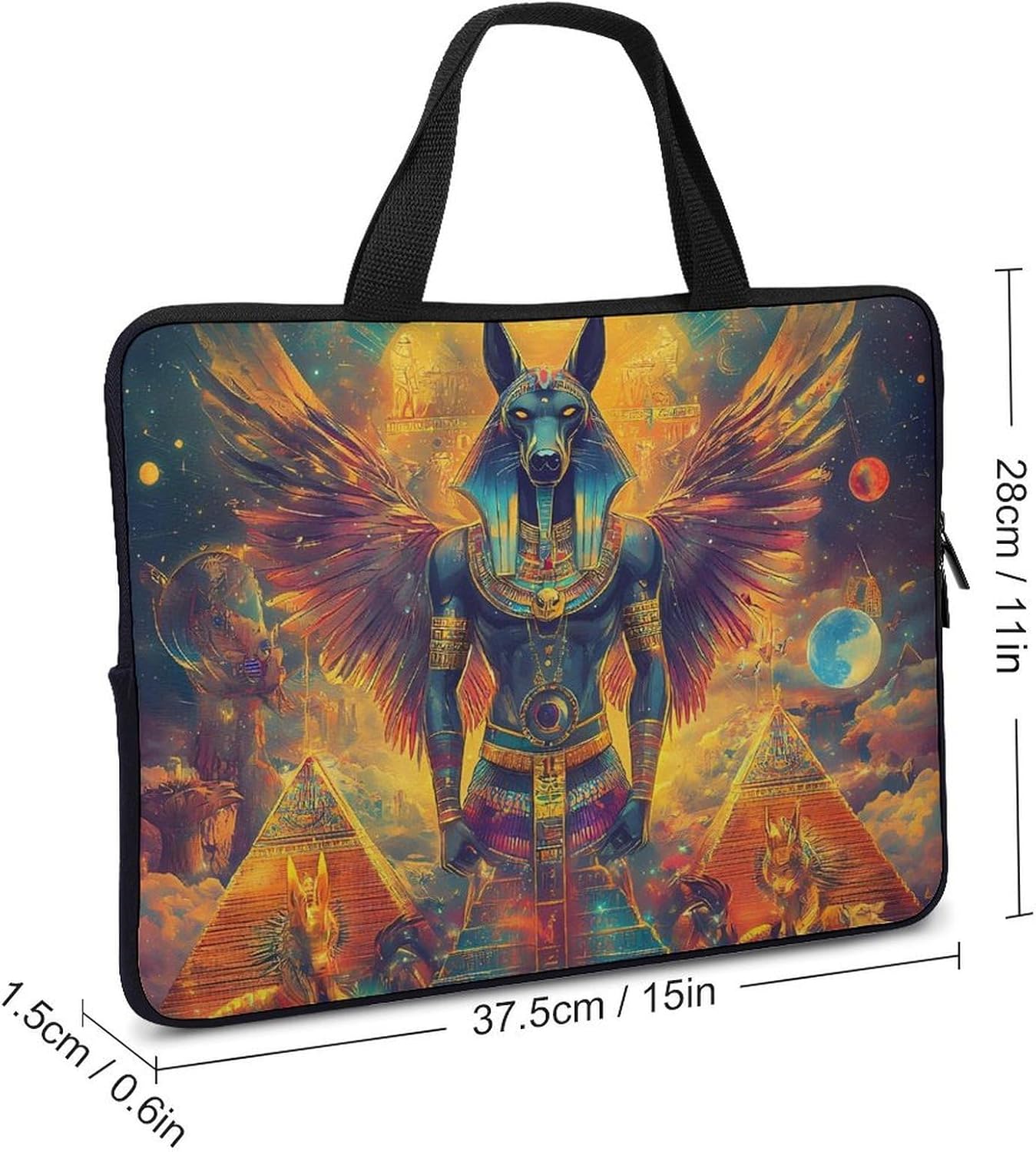 Egyptian Mythology God Laptop Bag Lightweight Computer Bag Carrying Case for Work Business
