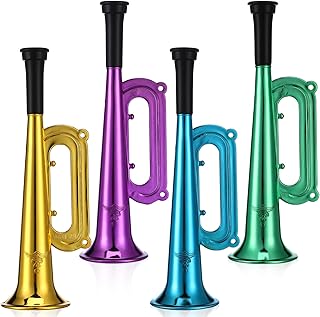 Ciieeo 10 個 おもちゃ トランペット、 子供 トランペット、 チック トランペット、 スタジアム ホーン、 スポーツ イベント、 パーティー 応援 小道具、 アソート 色、 7.7047インチ