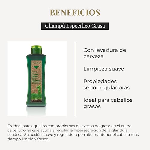 Miniatura 3 de Salerm Biokera Champú Específico para Cabello Graso - 10.8 oz
