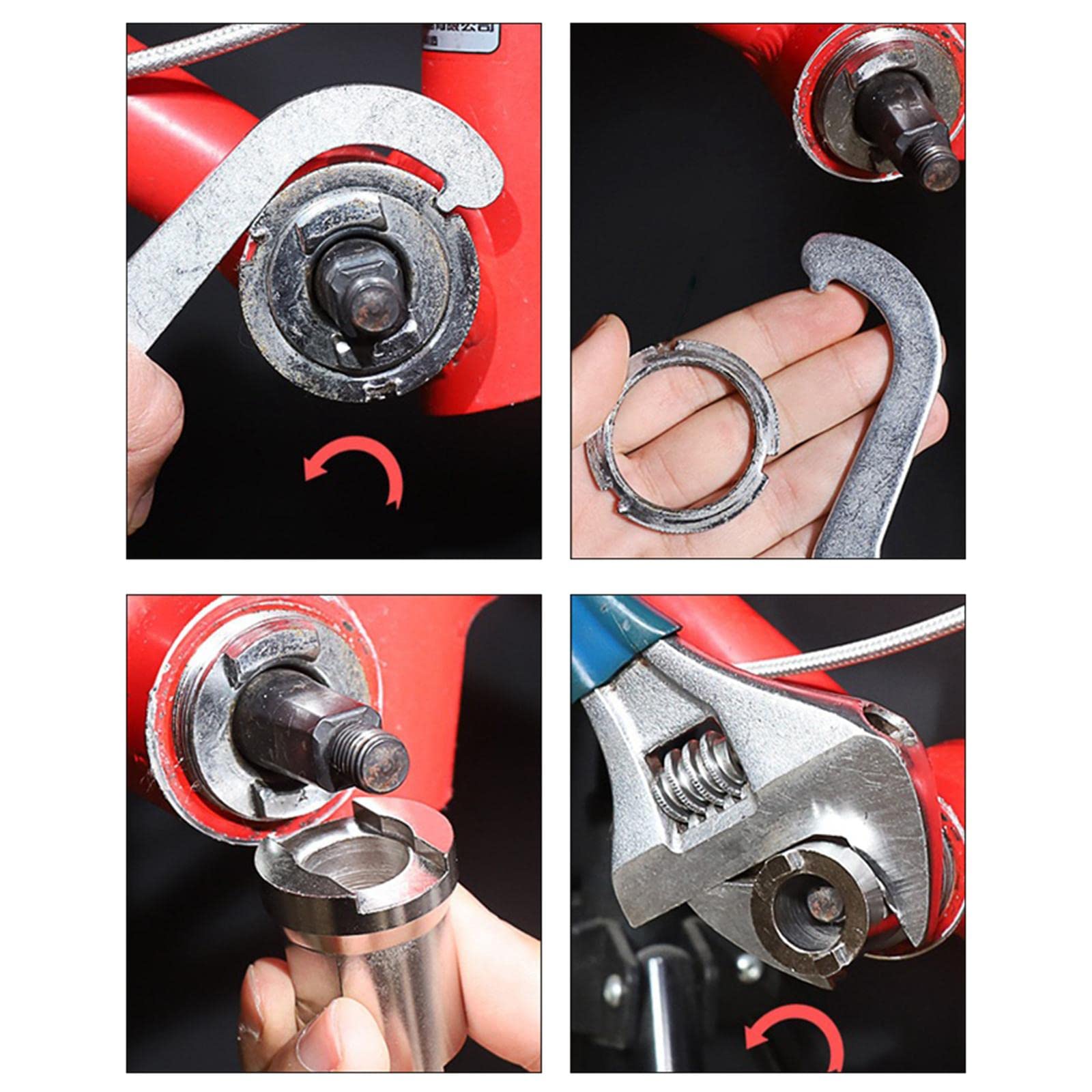 BICYCLE BOTTOM BRACKET HEADSET WRENCH CRUISER LOCK RING REMOVAL REPAIR TOOLS-image-20