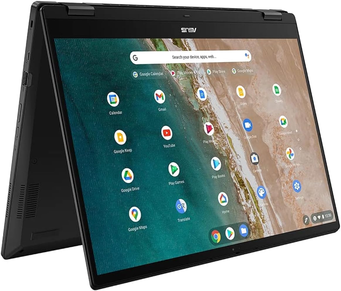 ASUS Laptop Chromebook Flip CX5601FBA 16" Full HD 300nits 144Hz Laptop (Intel i5-1235U, 8GB RAM, 256GB PCIe 3.0 SSD, Google Chrome OS), Mineral Grey