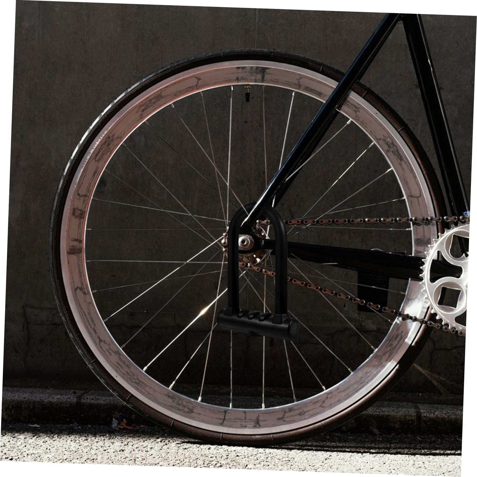 UKCOCO Lucchetto u Per Bicicletta in Ferro e Silicone Design Doppia Apertura e Funzioni Anti-taglio Per Massima Sicurezza