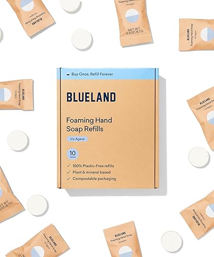 BLUELAND Recambios de jabĂłn de manos espumoso, paquete de 5 tabletas, aroma de agave de iris, jabĂłn de manos ecolĂłgico y productos de limpieza, BLUELAND Recambios de jabĂłn de manos espumoso, paquete de 5 tabletas, aroma de agave de iris, jabĂłn de manos ecolĂłgico y productos de limpieza,