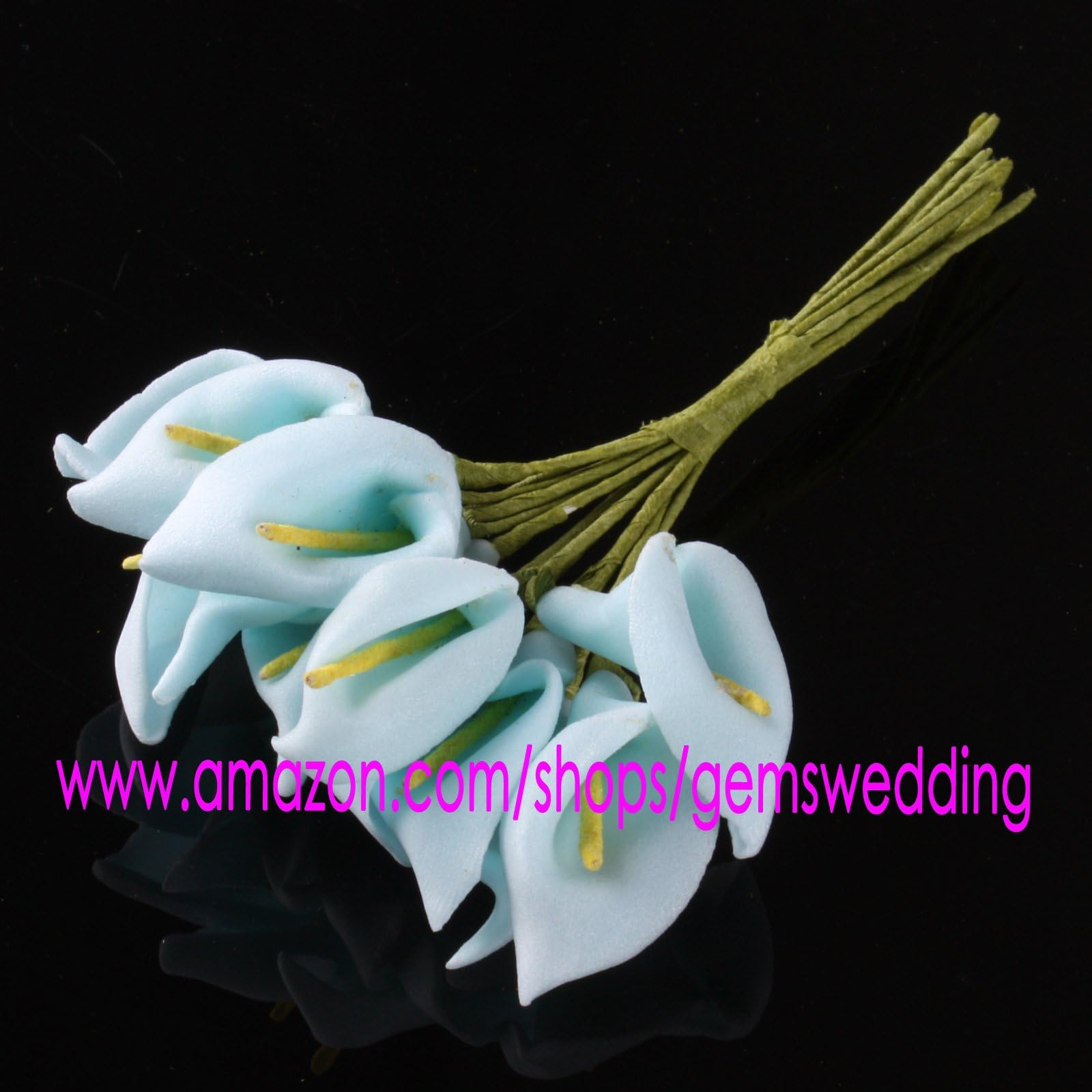 288 Head Mini Calla Lily Flower Wedding Favor Decor Scrapbooking Real Touch KC587