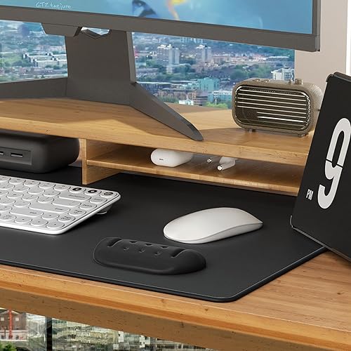 Miniatura 7 de KTRIO Reposamuñecas de espuma viscoelástica de rebote lento para aliviar el dolor y escribir fácilmente, para computadora, oficina y hogar, color