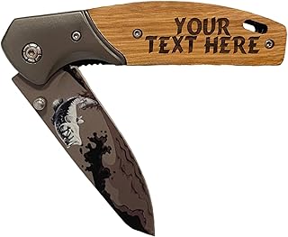 Custom Engraved Folding Pocket Knife with Elk Blade - Personalized Hunting  Fishing Gift for Dad, Men, Him, Husband - Customized with Name (Bass -  Custom Personalized) - RoyalBlades Hub