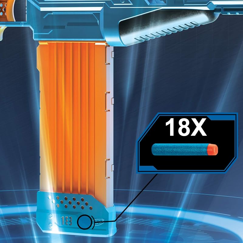 Hasbro NERF Elite 2 Turbine CS-18 Motoros Játékfegyver - 36 Lövedékkel, 18 Töltényes Tárral, Bővíthető, 8+ Éves Gyerekeknek