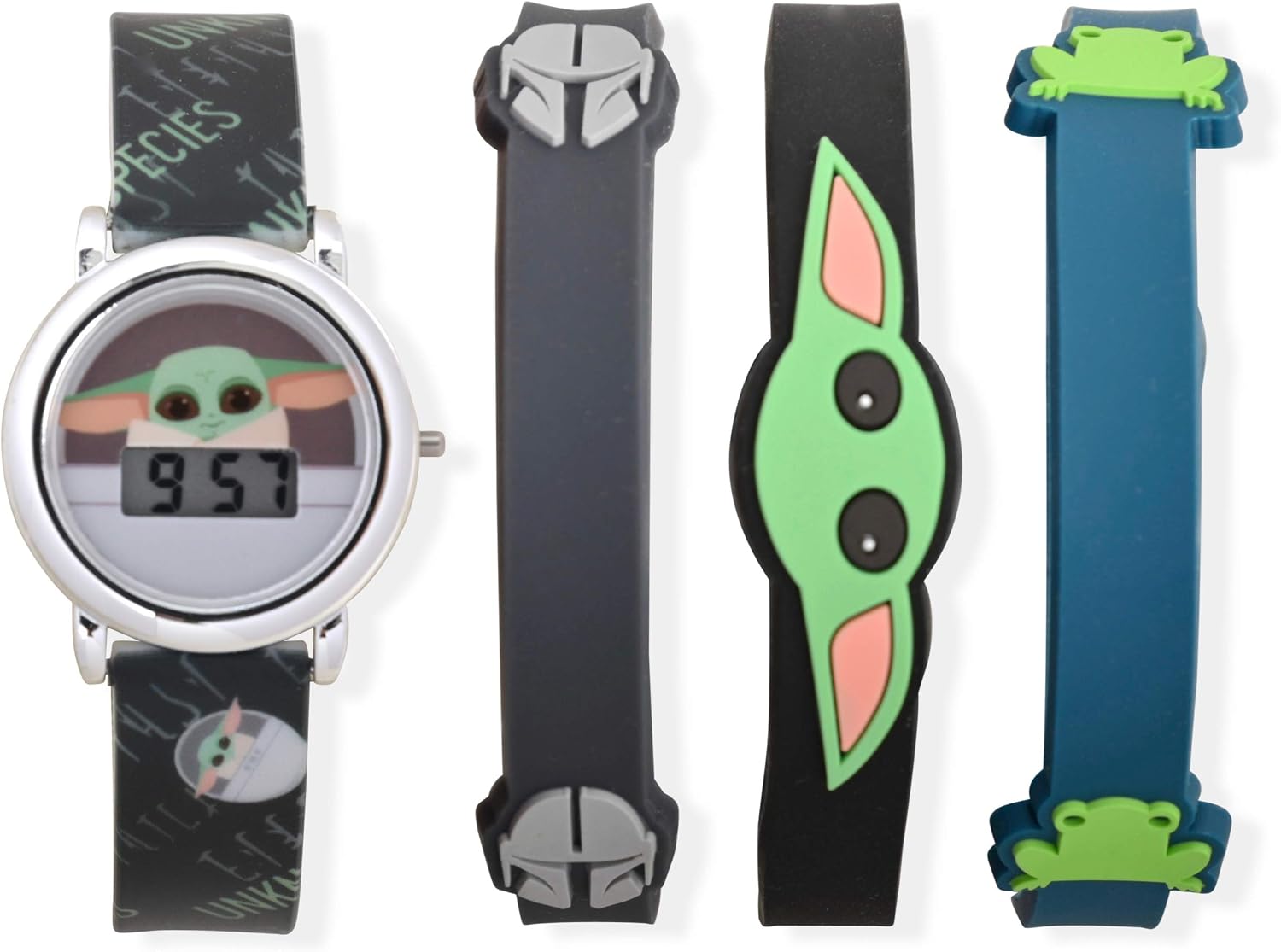 Star Wars- LCD Watch & Bracelet Set- The Mandalorian
