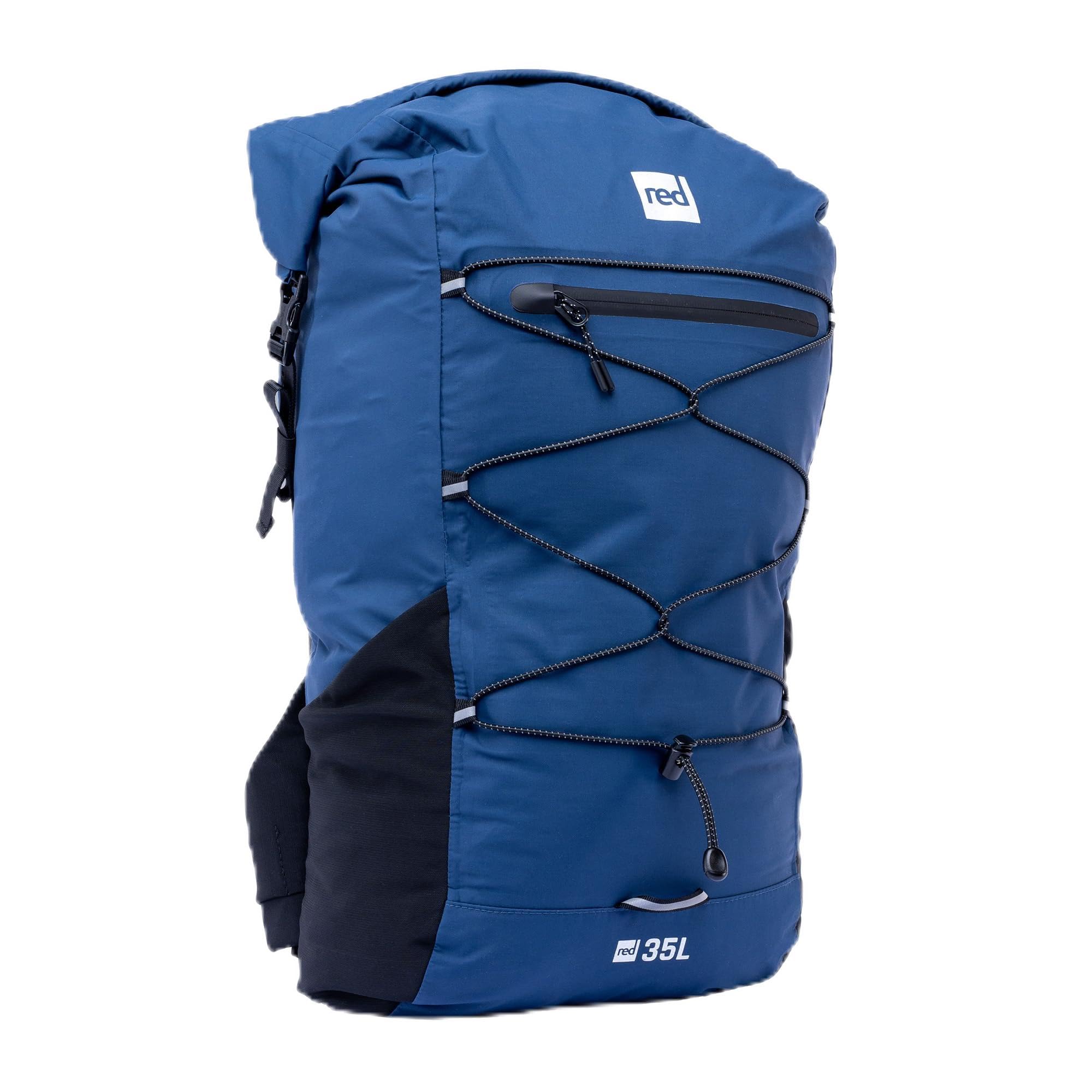 Red Original 22L & 35L Lightweight Waterproof Backpack - All Weather, Walking, Boating, Cycling, Hiking, Camping, Beach (Ocean Blue, 35L)