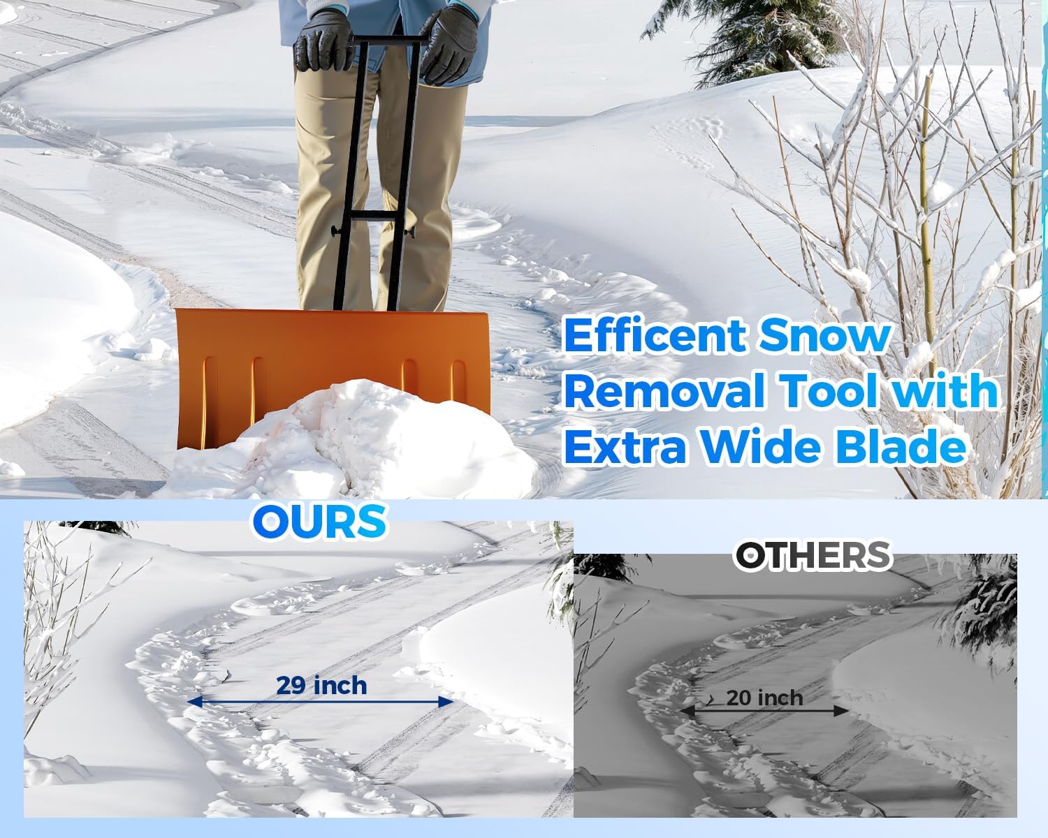 Snow shovel product dimensions