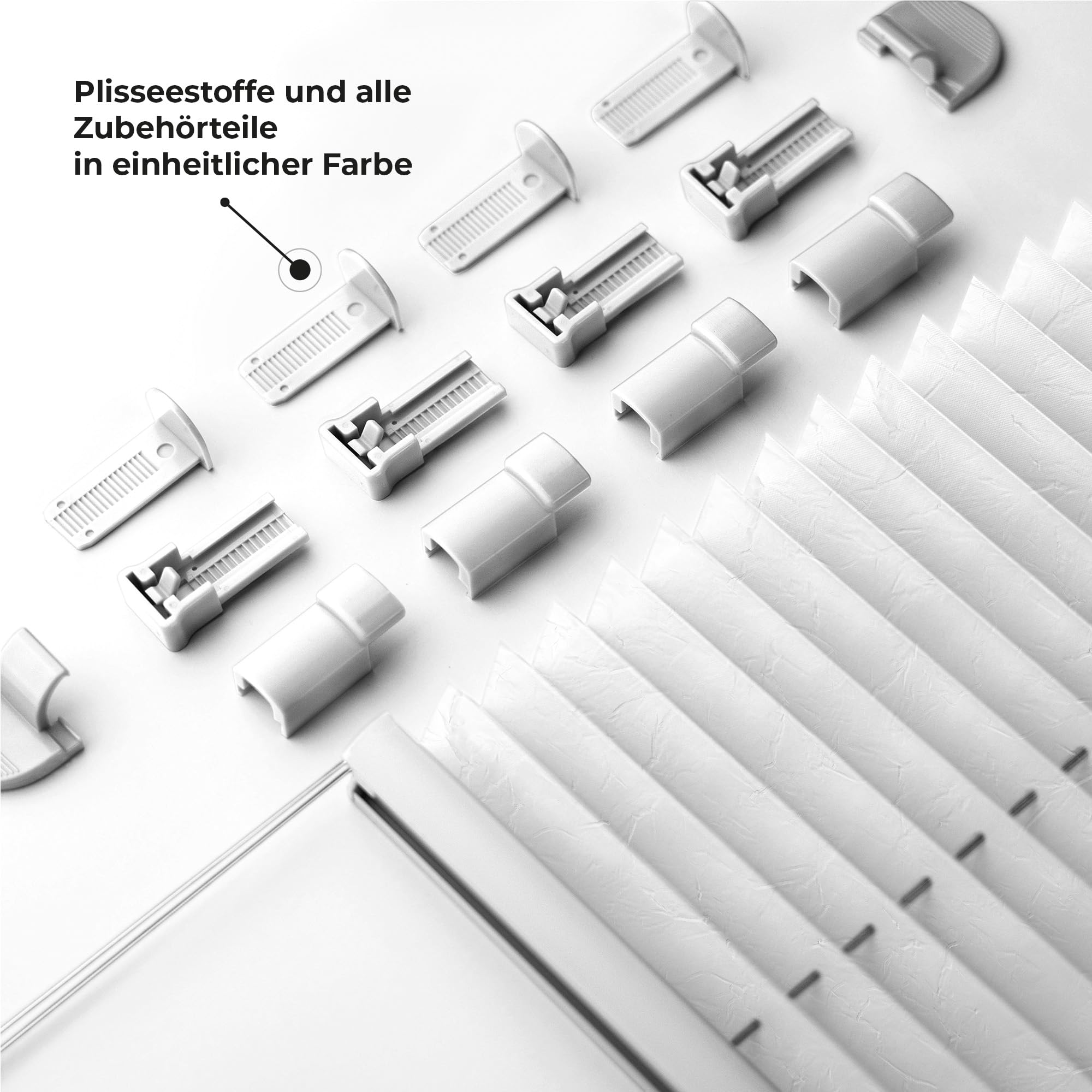 Tenda Plissettata Klemmfix Antracite 85x100cm - Senza Foratura, Con Morsetti