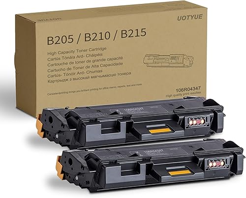 B205B210B215 Cartucho de tóner negro de alta capacidad 106R04347 Paquete de 2 cartuchos de tóner compatibles con UOTY 106R04347 para impresora