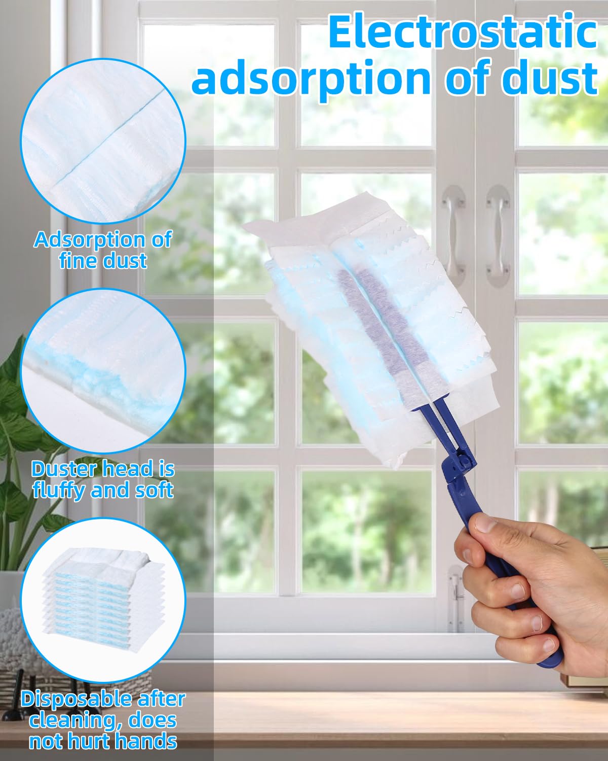 UQTUKO 30 Stück Staubmagnet Nachfüllpack Für Swi Produktbild-Vorschau 1