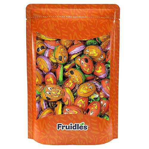 Miniatura 8 de Palos de calabaza de chocolate de Halloween, rellenos de bolsa de fiesta de chocolate con leche, envueltos individualmente en láminas de diseño de