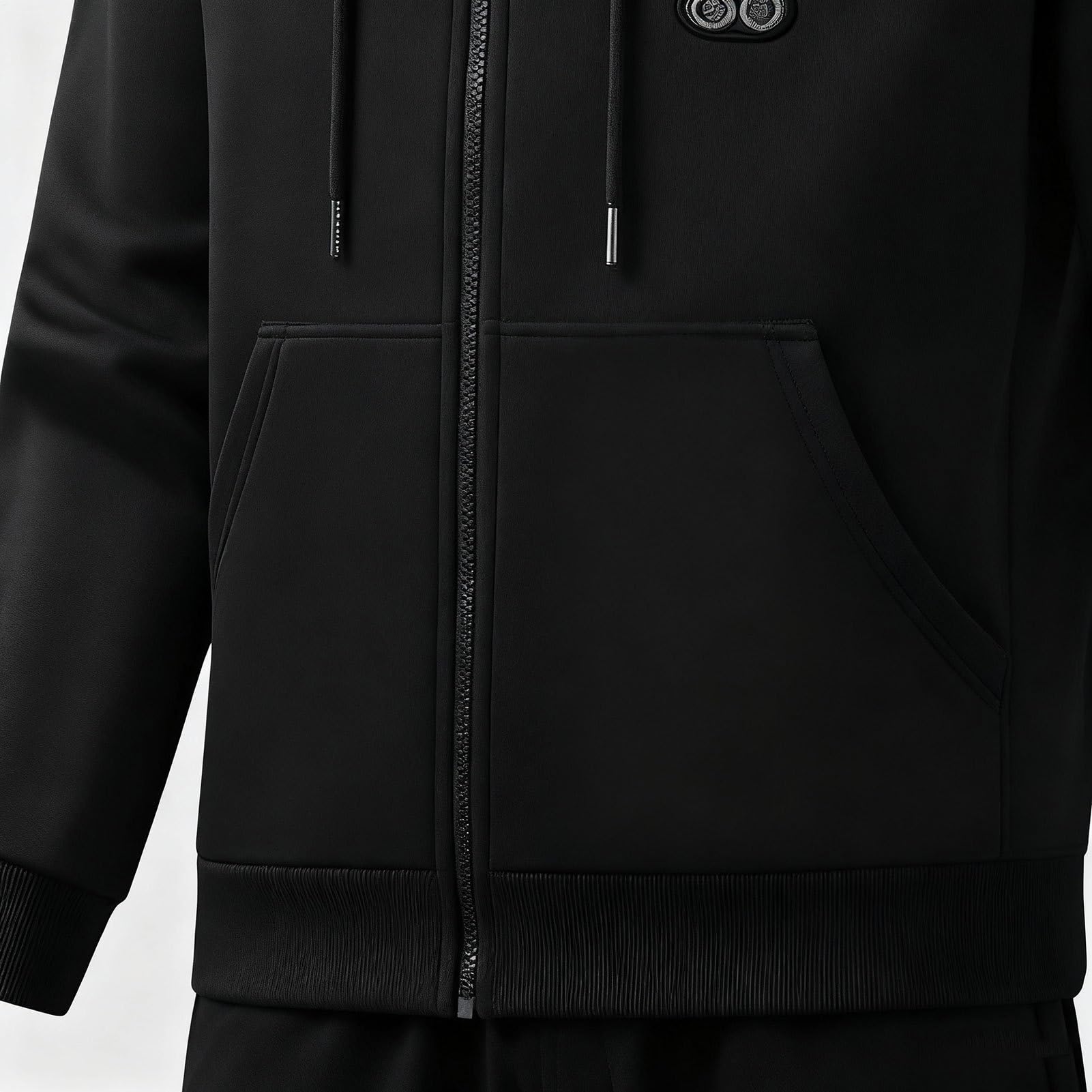 Ogrzewana kurtka z kapturem z funkcją ogrzewania, 3 ustawienia, 17 stref grzewczych, ciepła, czarny, 5XL | Ładowanie przez USB Ciepła Bluza Na Zimę Na Zewnątrz Kemping Biuro Praca Podróże W