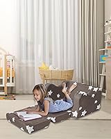 Vista 8 de Sofá para Niños Pequeños, Sofá para Niños Pequeños Plegable, Sofá Convertible 2 en 1 para Niños a Cama Tumbona para Niñas y Niños, Ideal para Leer
