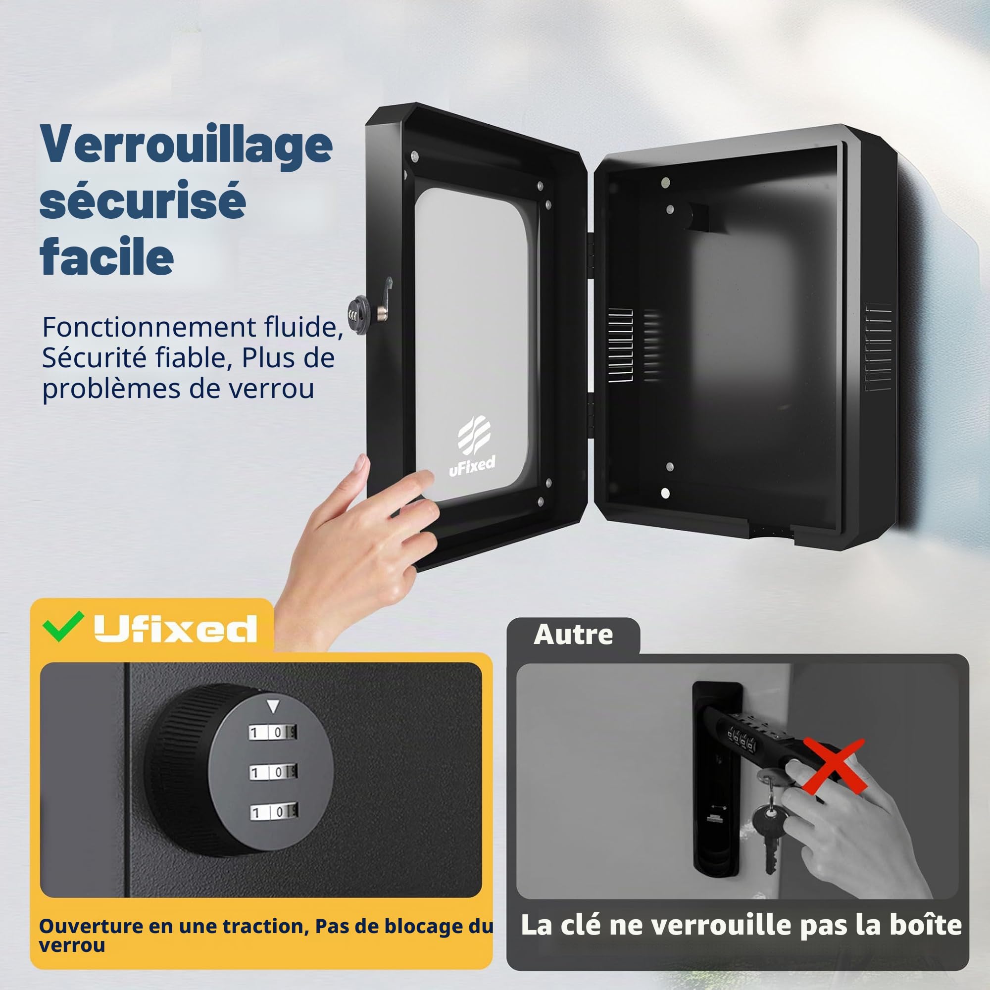 Boîtier Super Charge Tesla Armoire Wallbox Borne de Recharge Tesla Protection Contre les Intempéries, Anticorrosion, Visible, Durable, Noir