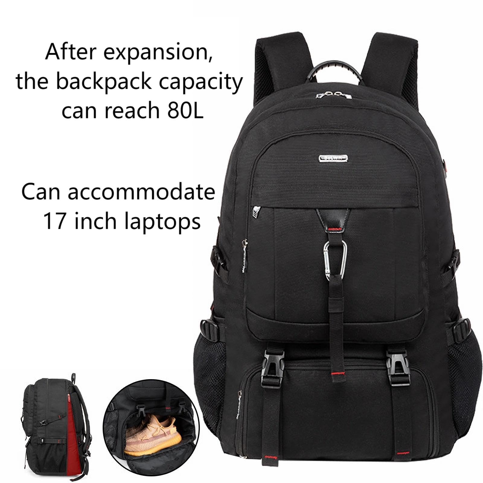 Plecak podróżny 80 l wodoodporny plecak turystyczny plecak kempingowy torba trekkingowa plecak męski outdoorowy sportowy plecak podróżny Backpac