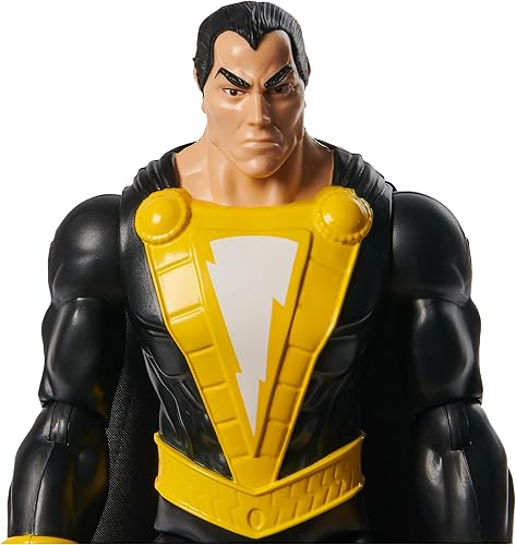 Miniatura 5 de DC Comics, figura de acción de Black Adam con capa, de 12 pulgadas, fácil de posar, juguetes coleccionables de superhéroes para niños y niñas, de 3