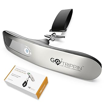 GoTrippin Metal Luggage Weighing Scale Digital (Silver_ELS)