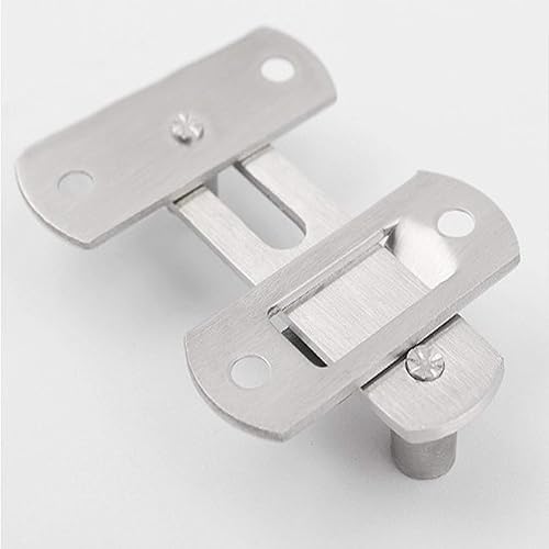 Miniatura 6 de Tiberham - Pestillo abatible de acero inoxidable, cerrojo resistente, cerradura de perno de puerta corrediza, pestillo de barra, cerradura de puerta